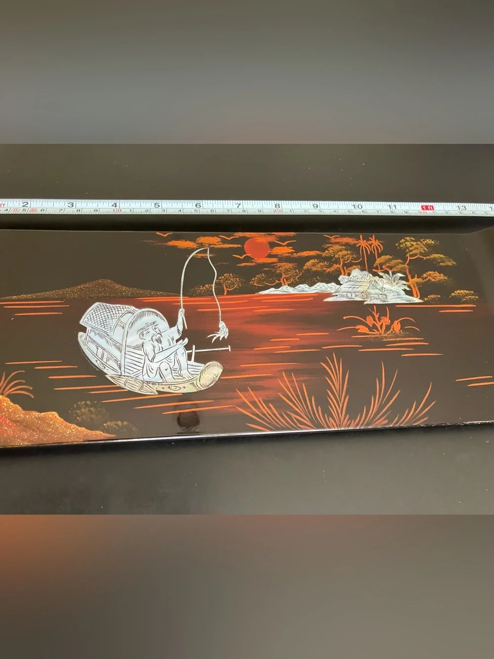 Minh Phuong Vietnamese Lacquer Trinket Tray
